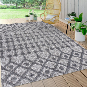 Peralta Moroccan Diamond Indoor/outdoor Area Rug